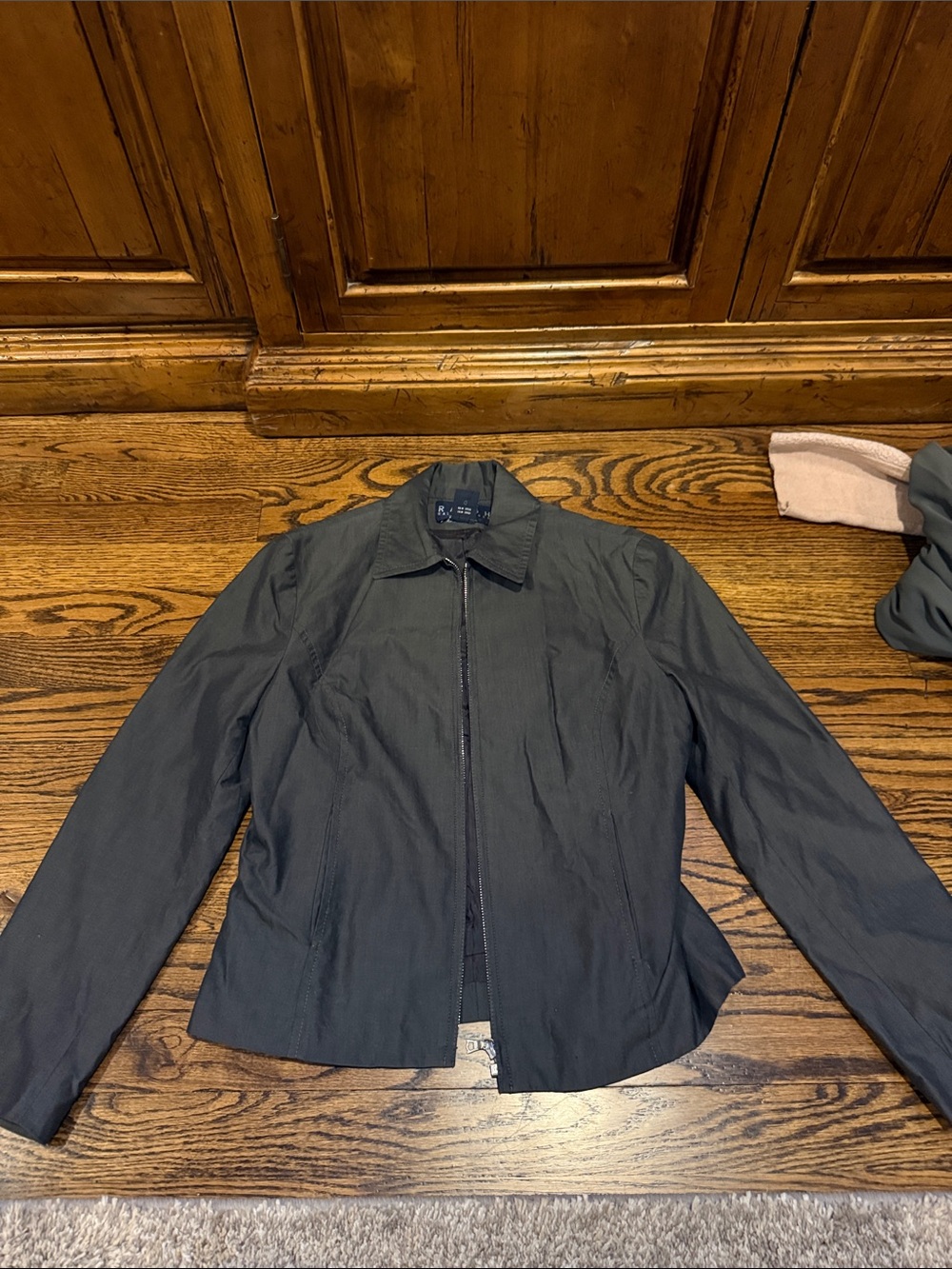 Ralph Lauren Grey Zip-Front Jacket